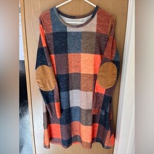 Lovely Fall Sweater Dress/ Long Shirt- Small